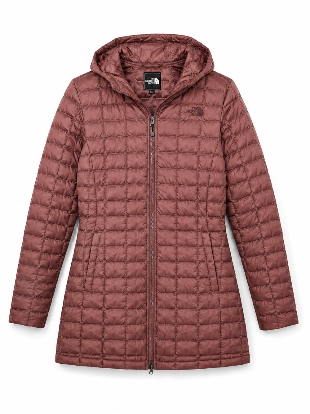 The North Face Womens Small ThermoBall Eco Parka Jacket Hooded Quilted